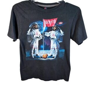 Majestic Houston Rockets James Harden Chris Paul Spaceman Graphic T-Shirt Mens L